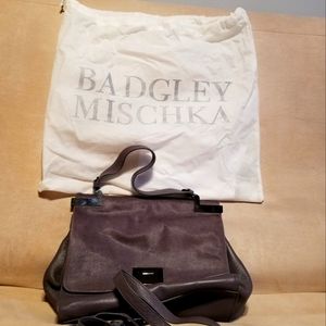 Leather satchel bag